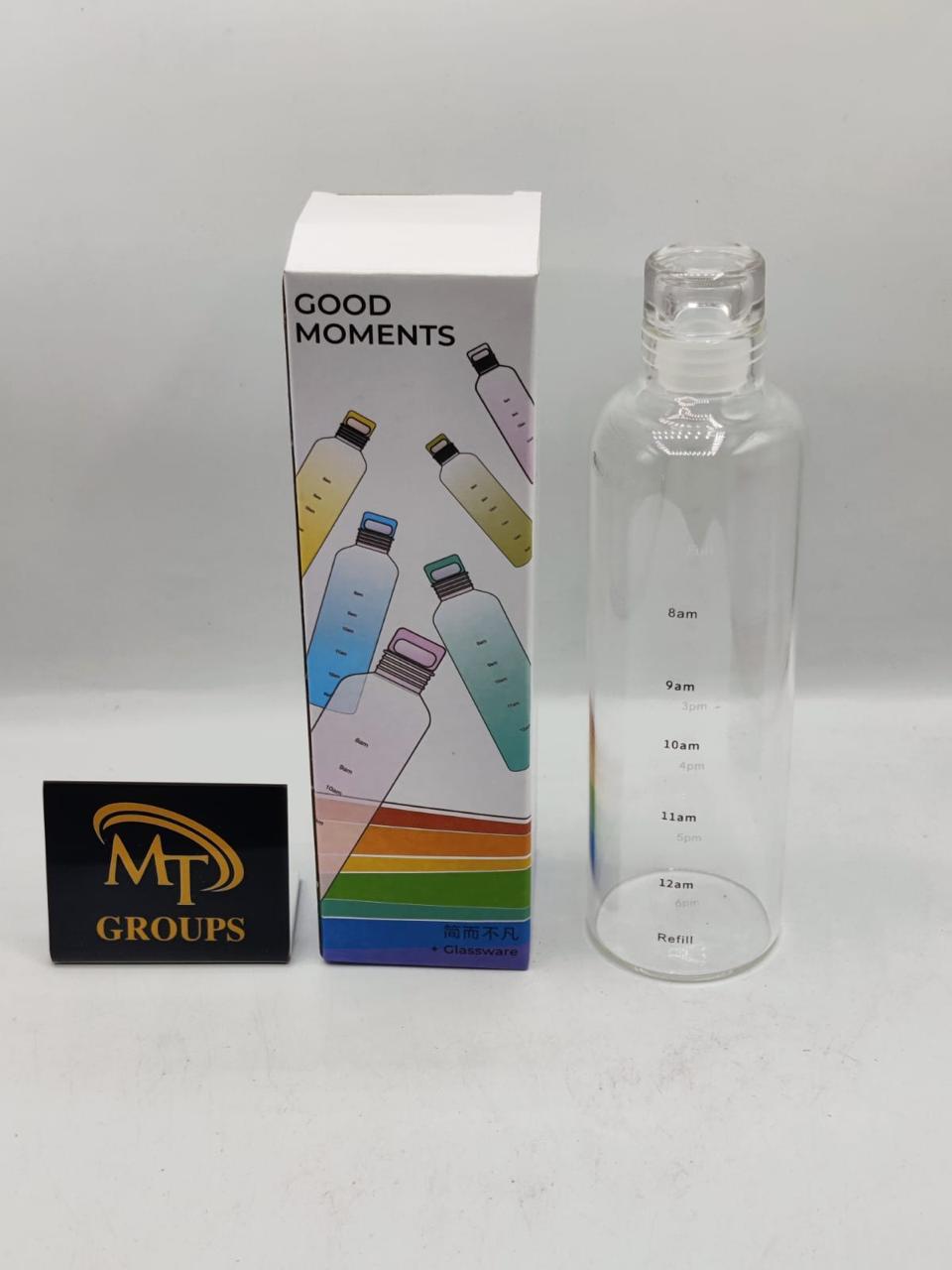 Premium Glass Water Bottle 500ml 💧 | Elegant & Eco-Friendly Hydration
