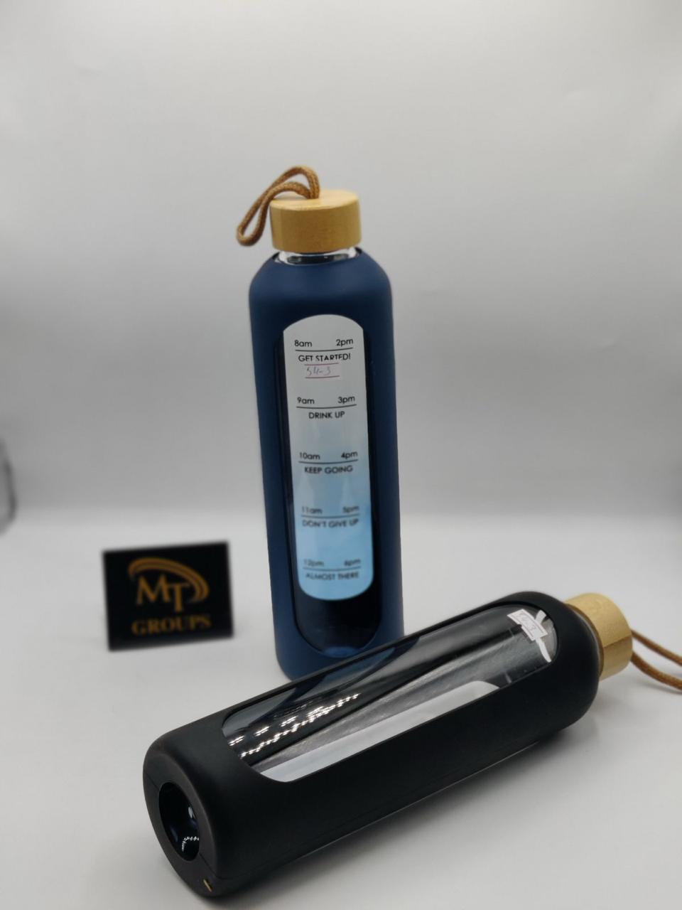 Premium Glass Water Bottle with Silicone Cover 💧 | Safe, Stylish & Eco-Friendly