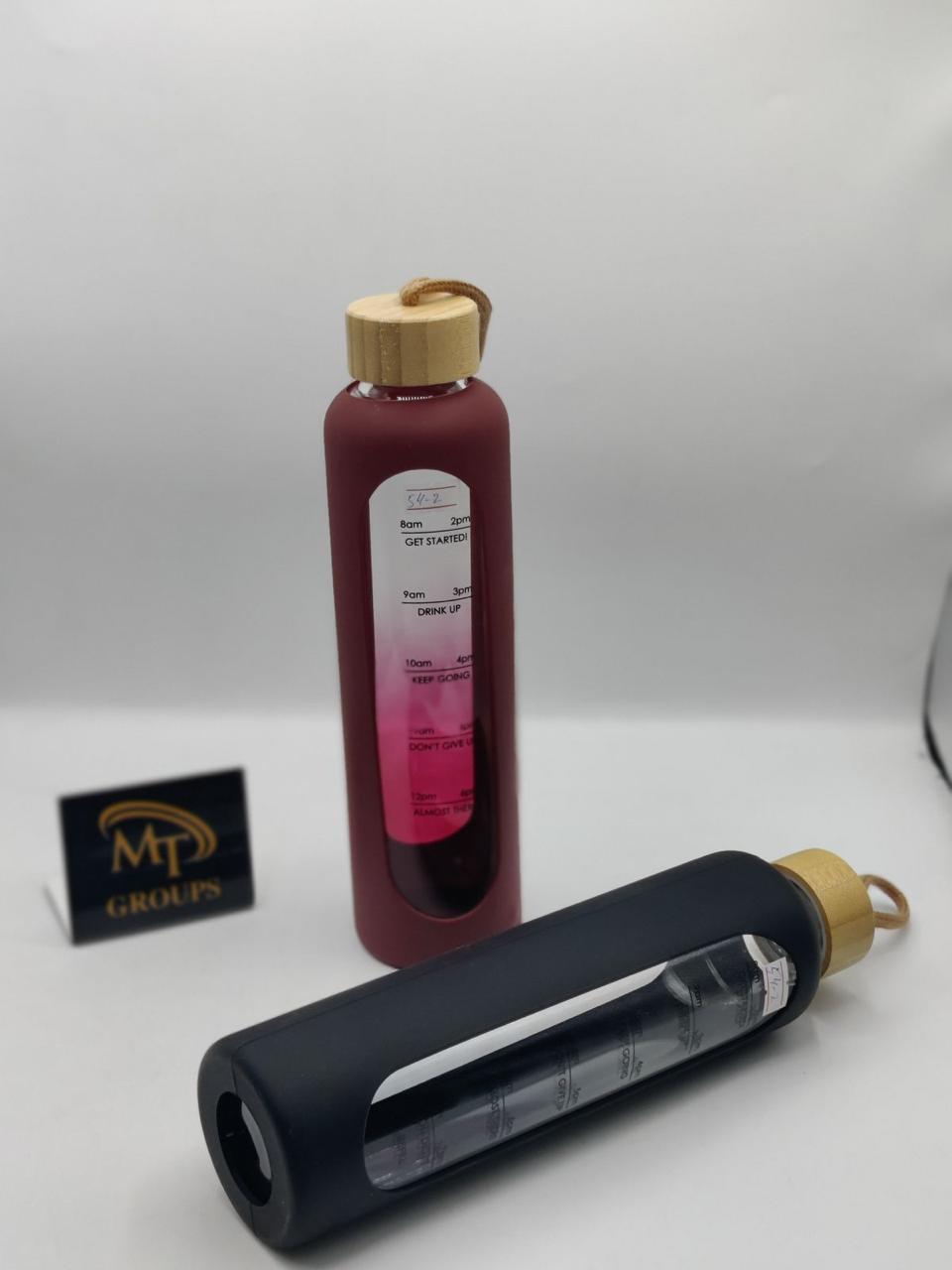 Premium Glass Water Bottle with Silicone Cover 💧 | Safe, Stylish & Eco-Friendly