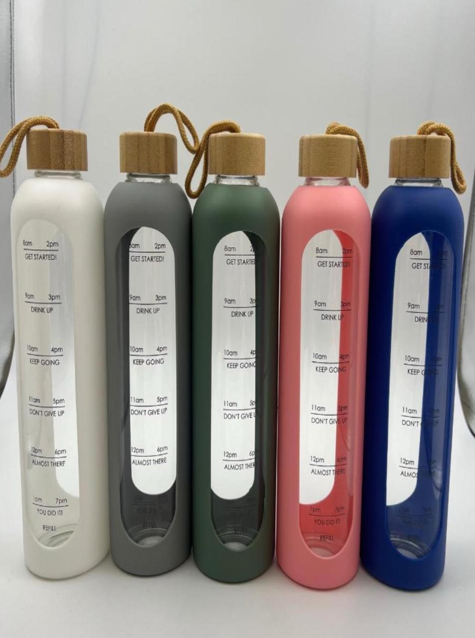 Premium Glass Water Bottle with Silicone Cover 💧 | Safe, Stylish & Eco-Friendly