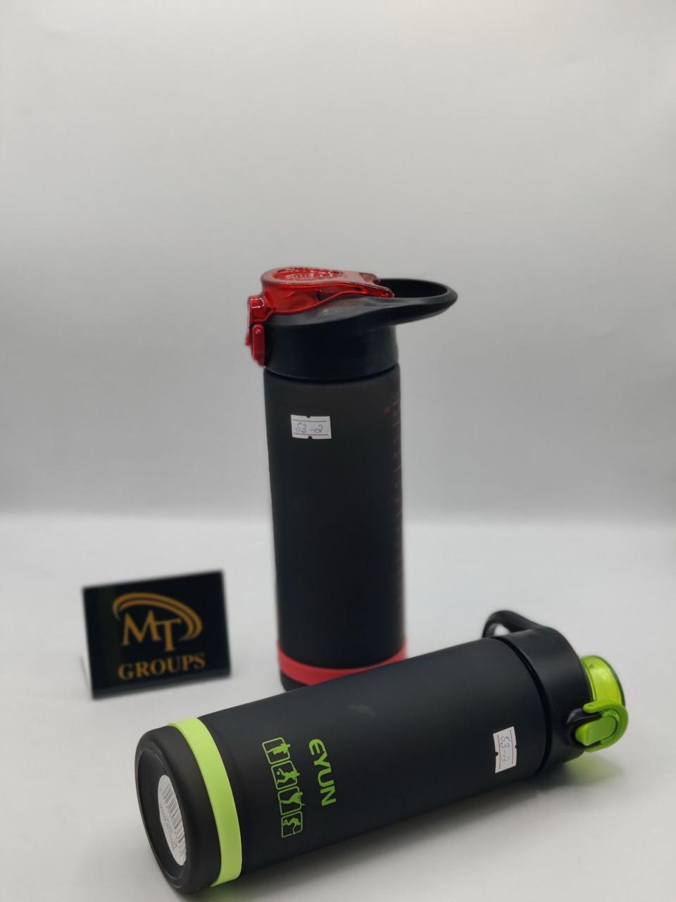 Plastic water bottle ( Evun sports) black varients