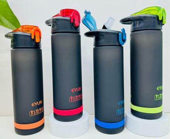 Plastic water bottle ( Evun sports) black varients